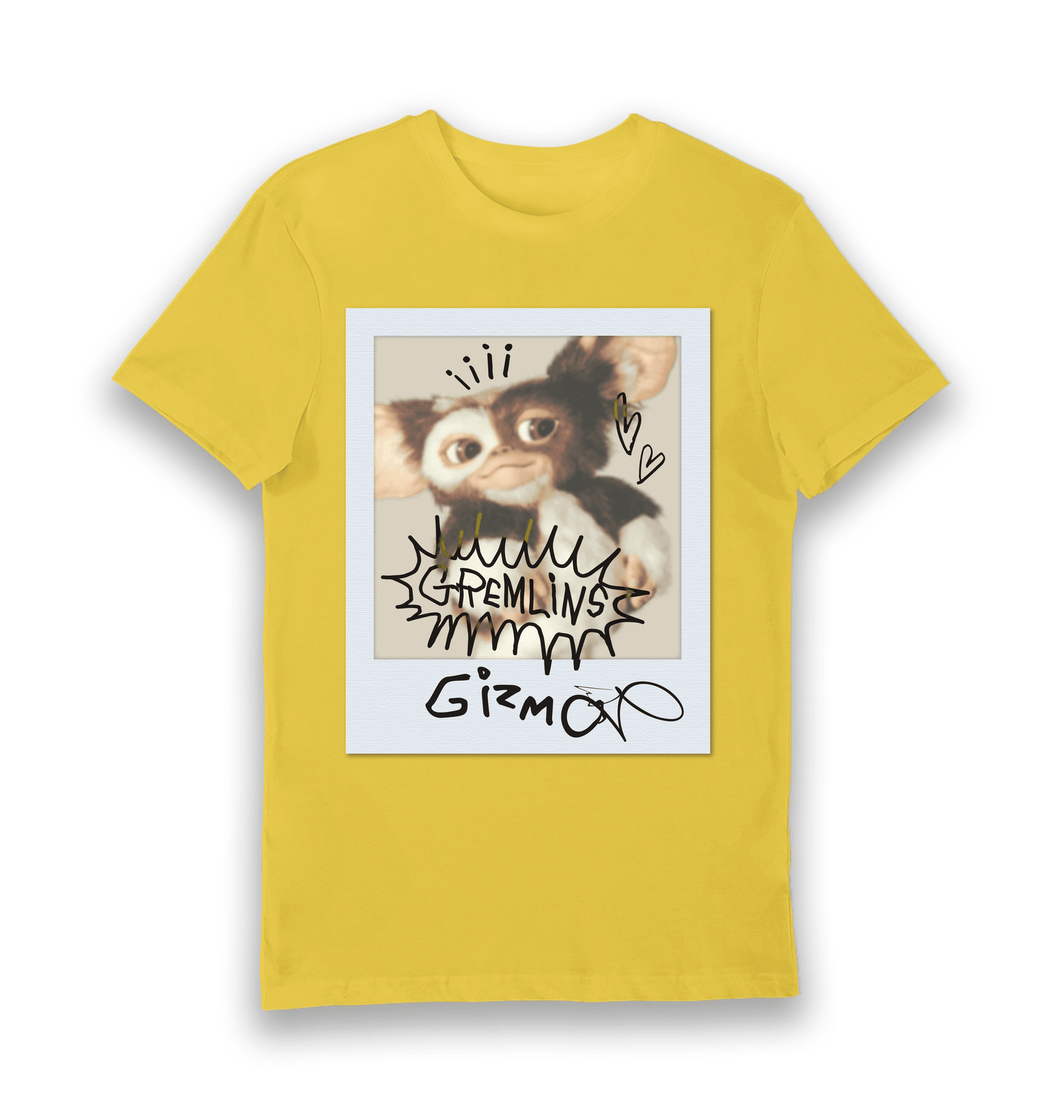 Yellow Printed T-shirt Front