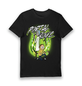 Black Printed T-shirt Front