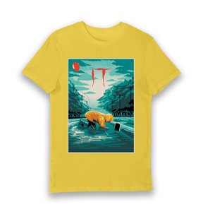 Yellow Printed T-shirt Front