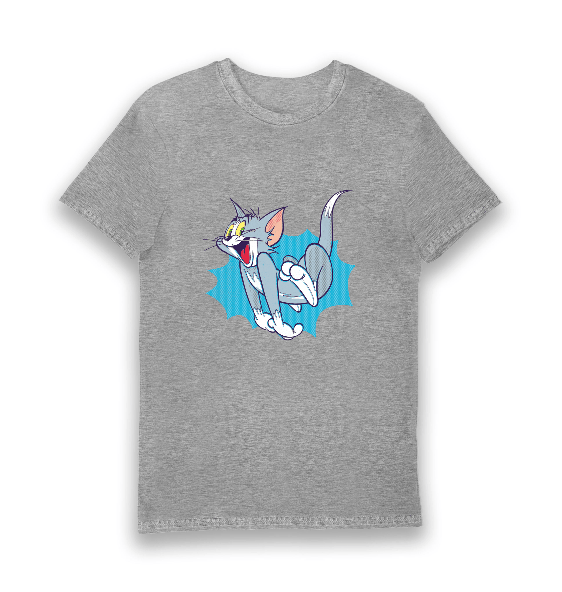 Sports Grey Printed T-shirt Front