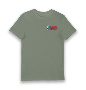 Khaki Printed T-shirt Front