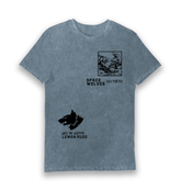 Vintage Blue Printed T-shirt Front