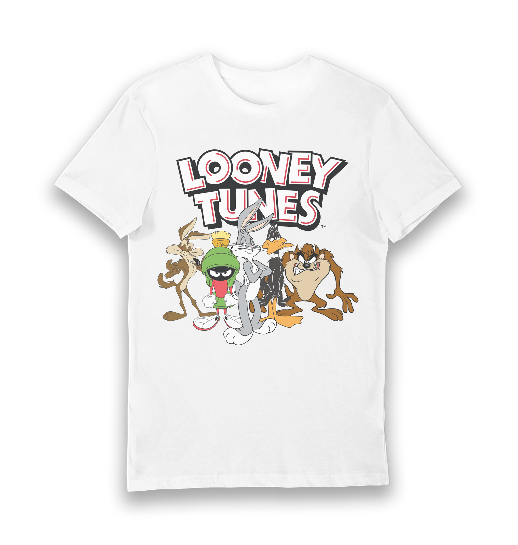 White Printed T-shirt Front