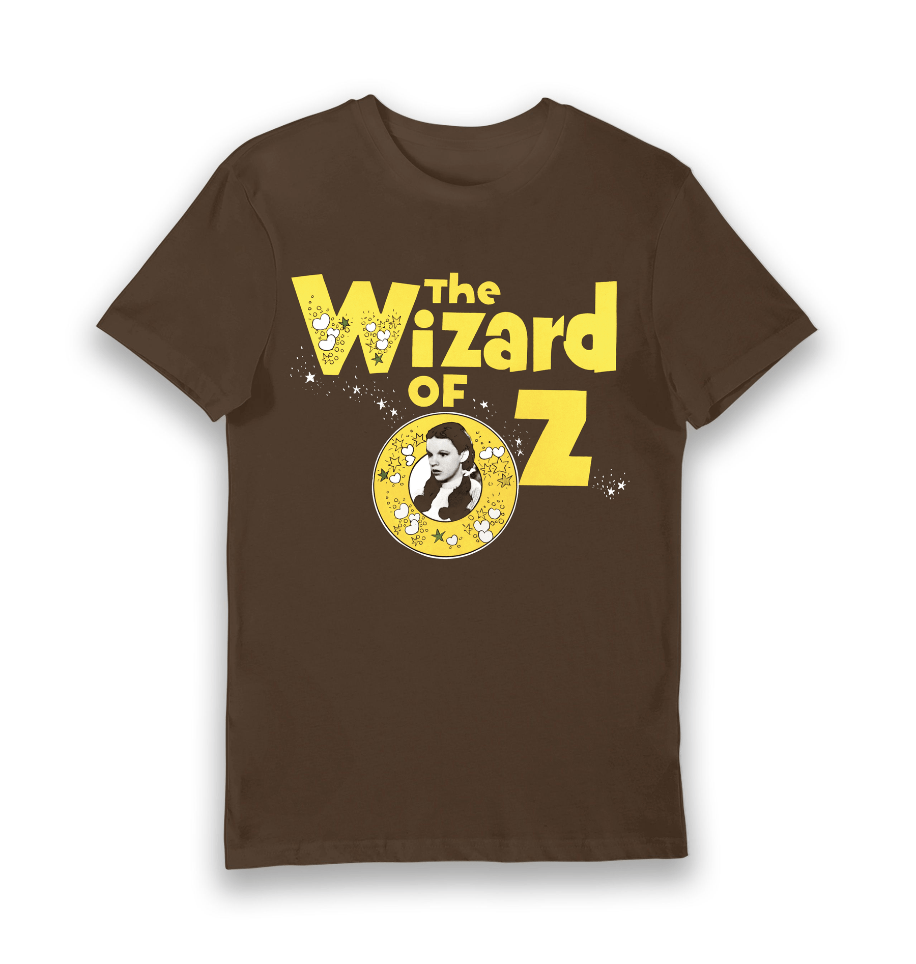 Brown Printed T-shirt Front