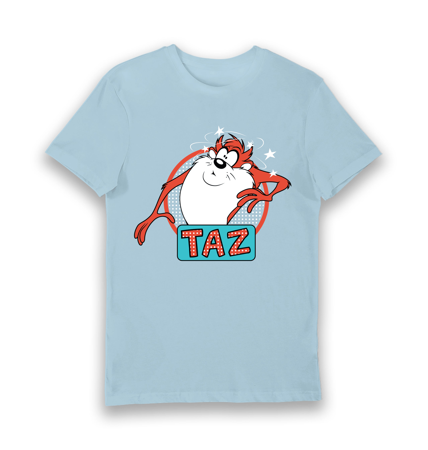 Light Blue Printed T-shirt Front