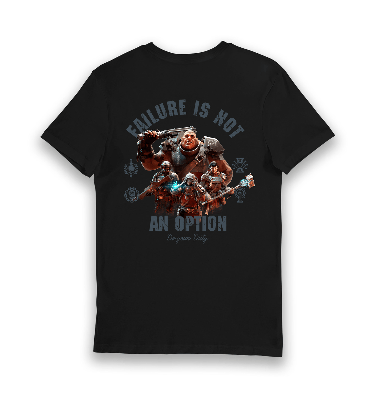 Black Printed T-shirt Back