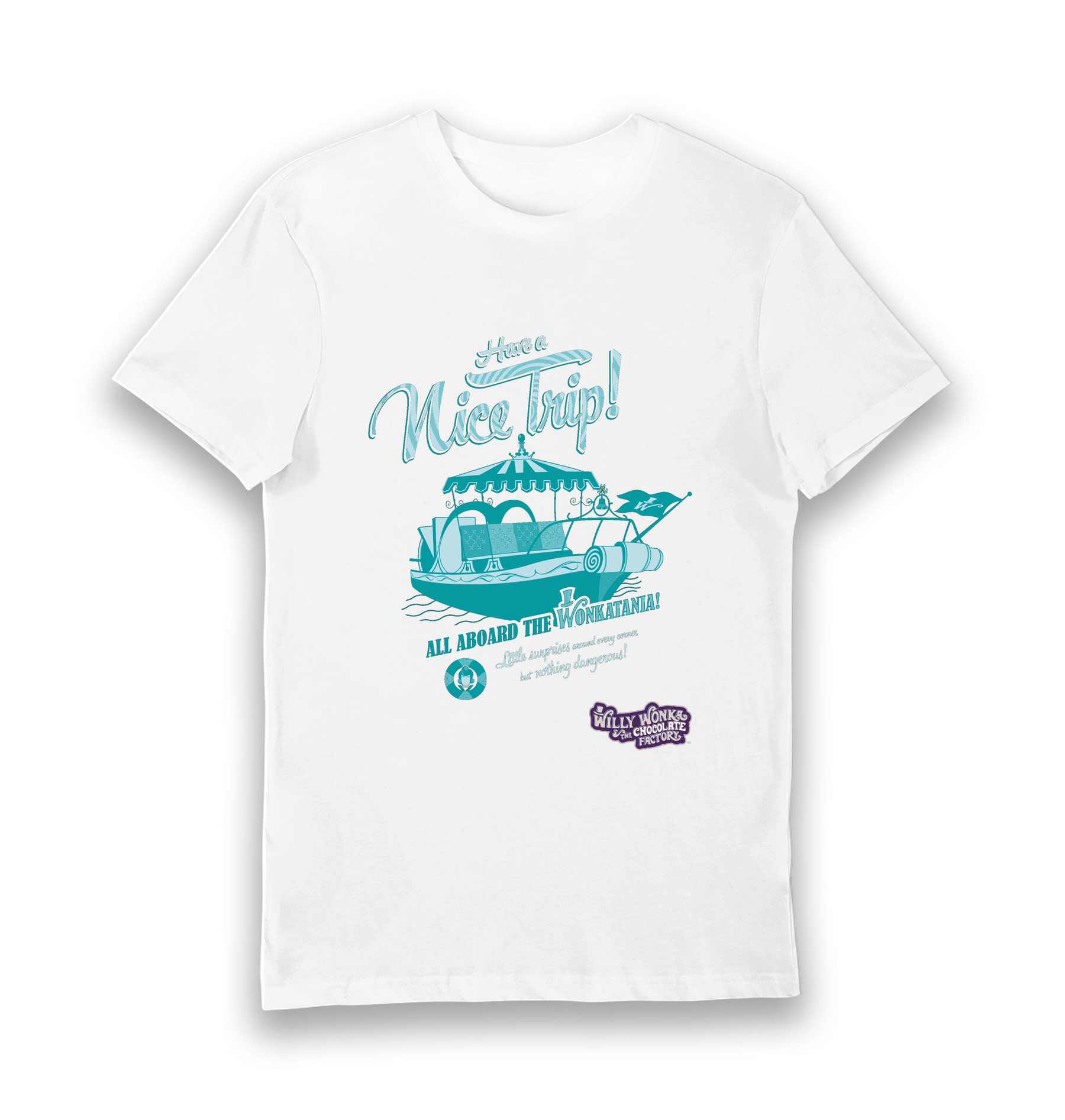 White Printed T-shirt Front