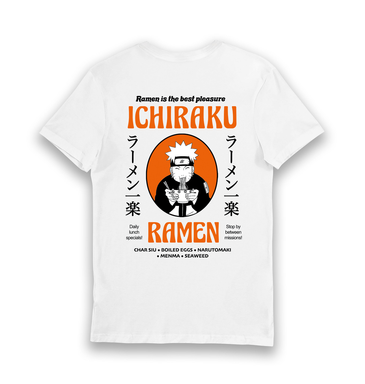 White Printed T-shirt Back