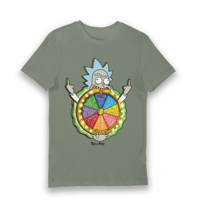 Khaki Printed T-shirt Front