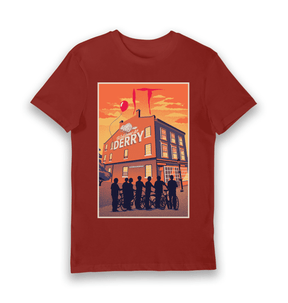 Brick Red Printed T-shirt Front