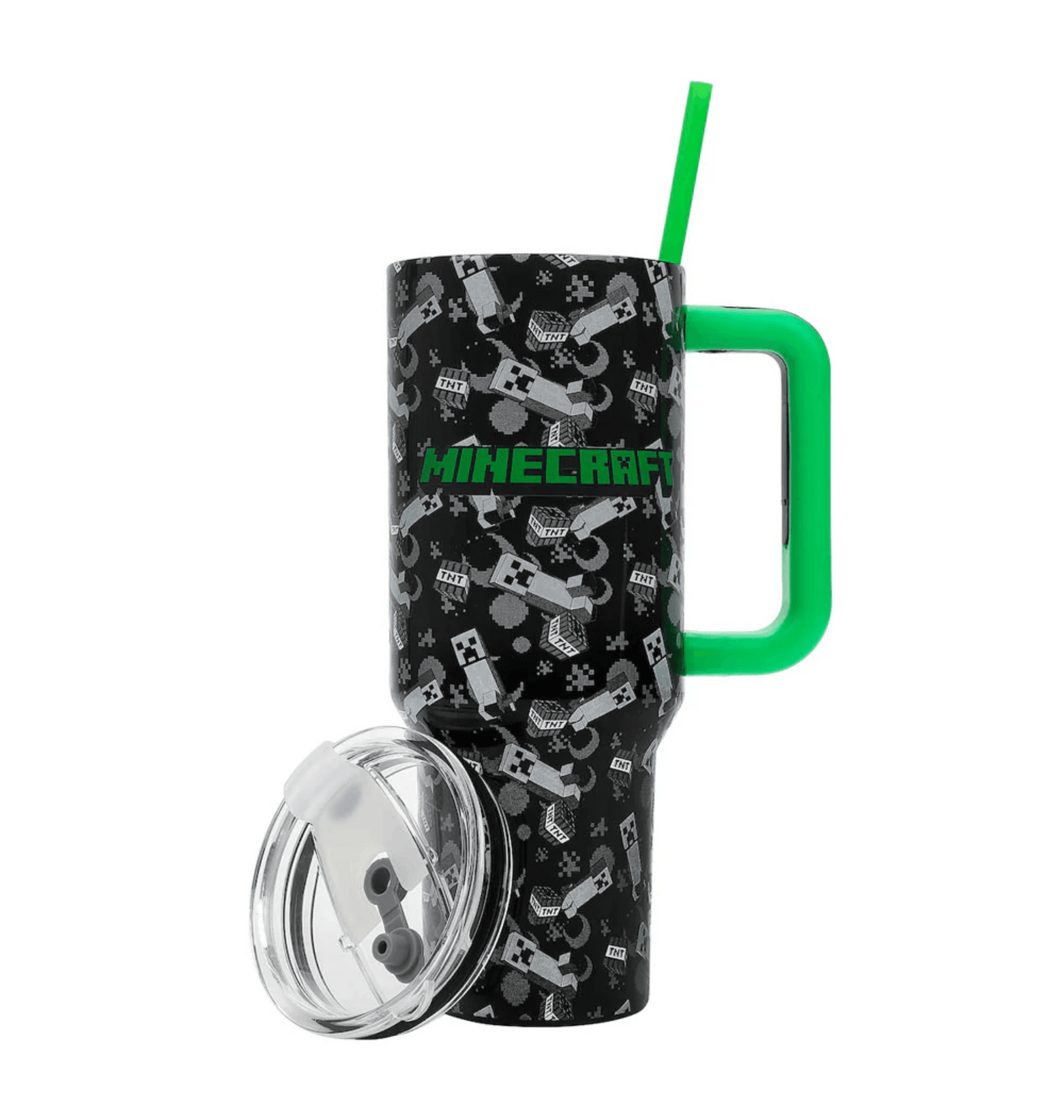 Black & Green Tumblers Front