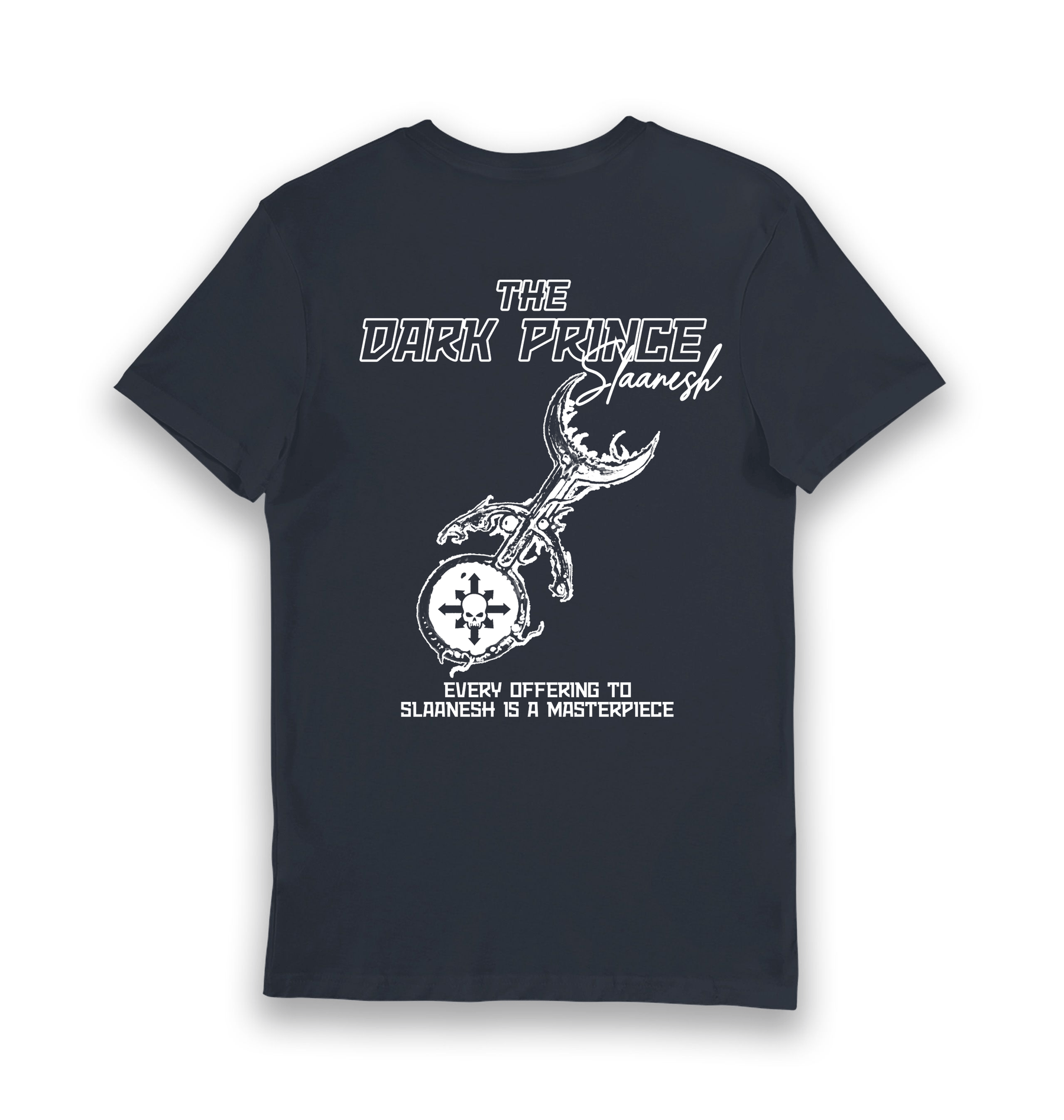 Navy Printed T-shirt Back