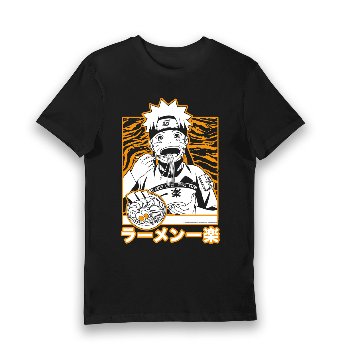 Black Printed T-shirt Front