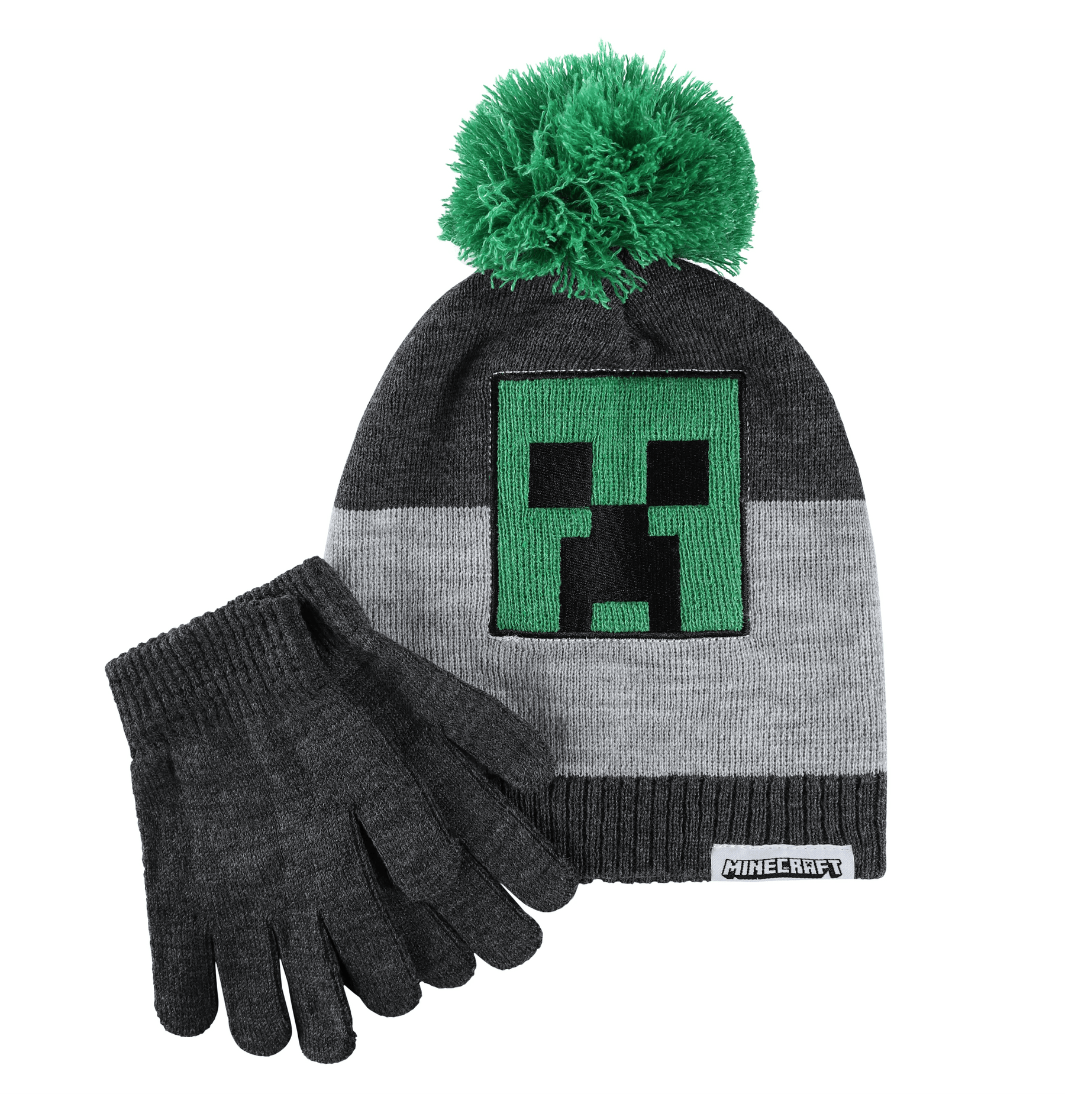 Grey Hats, Scarves & Glove Sets Front