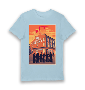 Light Blue Printed T-shirt Front