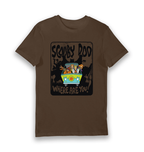 Brown Printed T-shirt Front