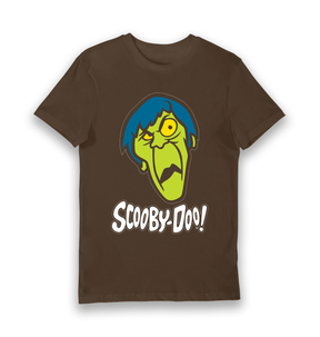 Brown Printed T-shirt Front