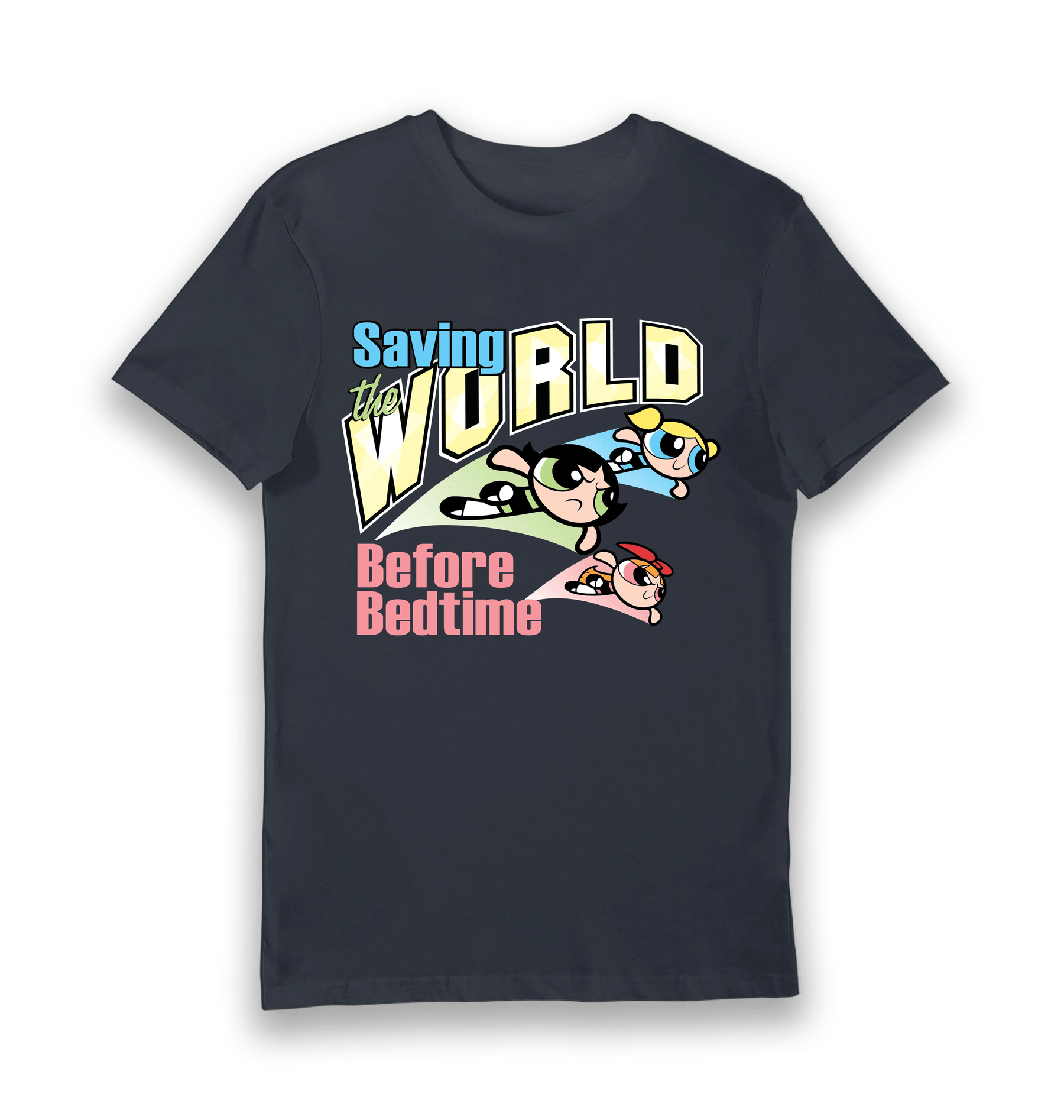 Navy Printed T-shirt Front