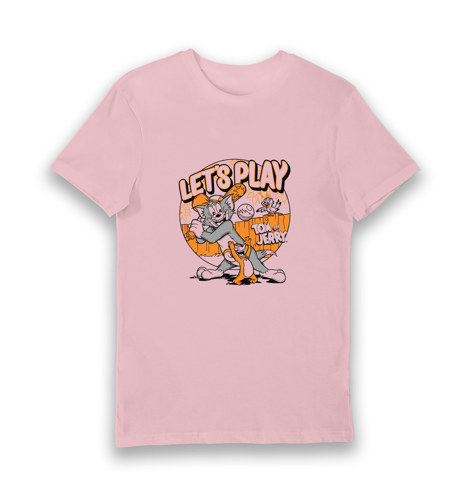 Pink Printed T-shirt Front