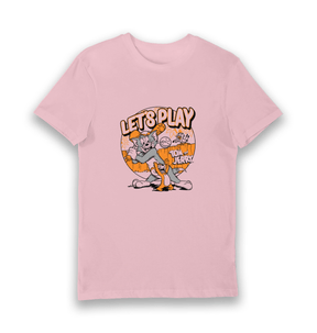 Pink Printed T-shirt Front