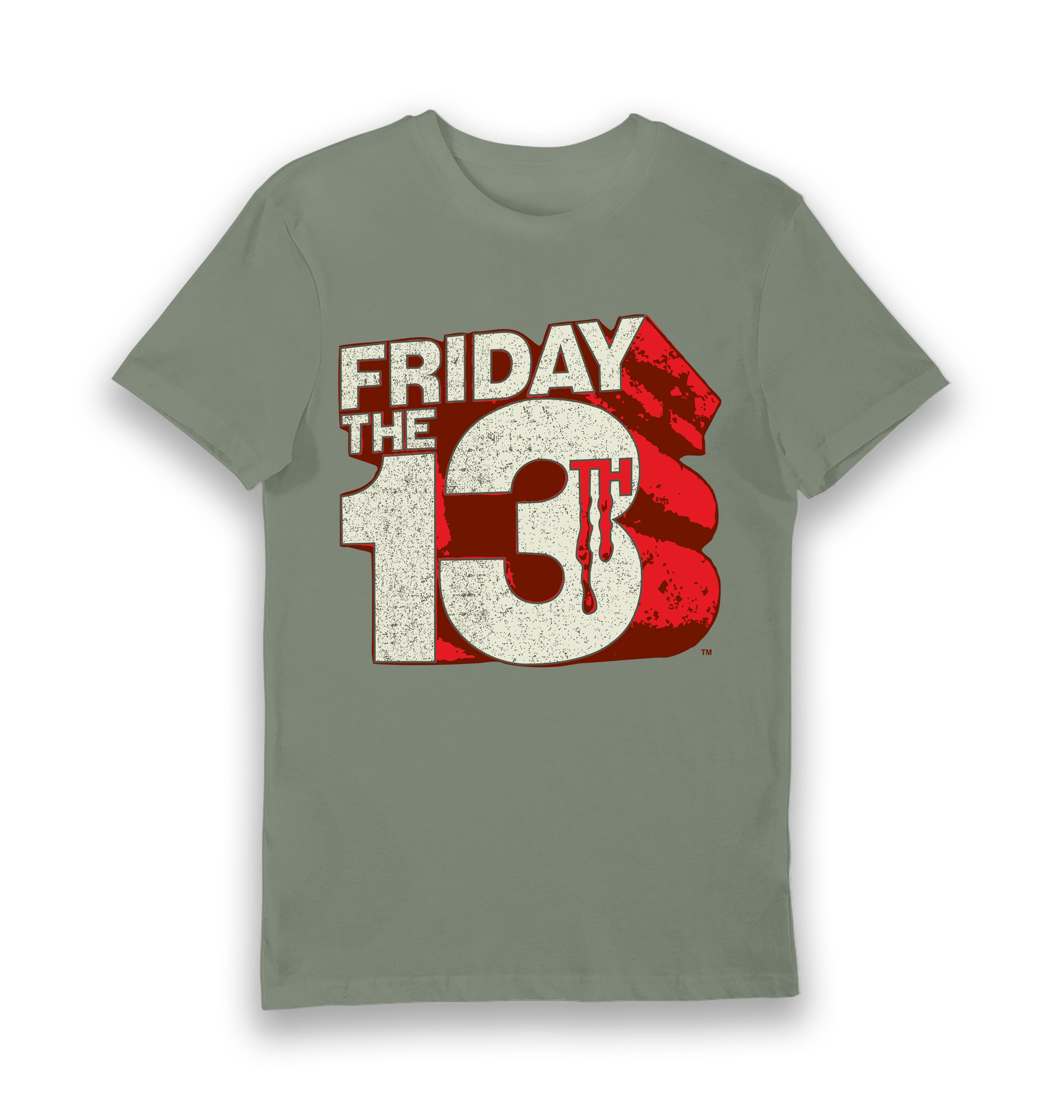 Khaki Printed T-shirt Front