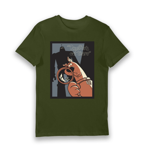 Forest Green Printed T-shirt Front