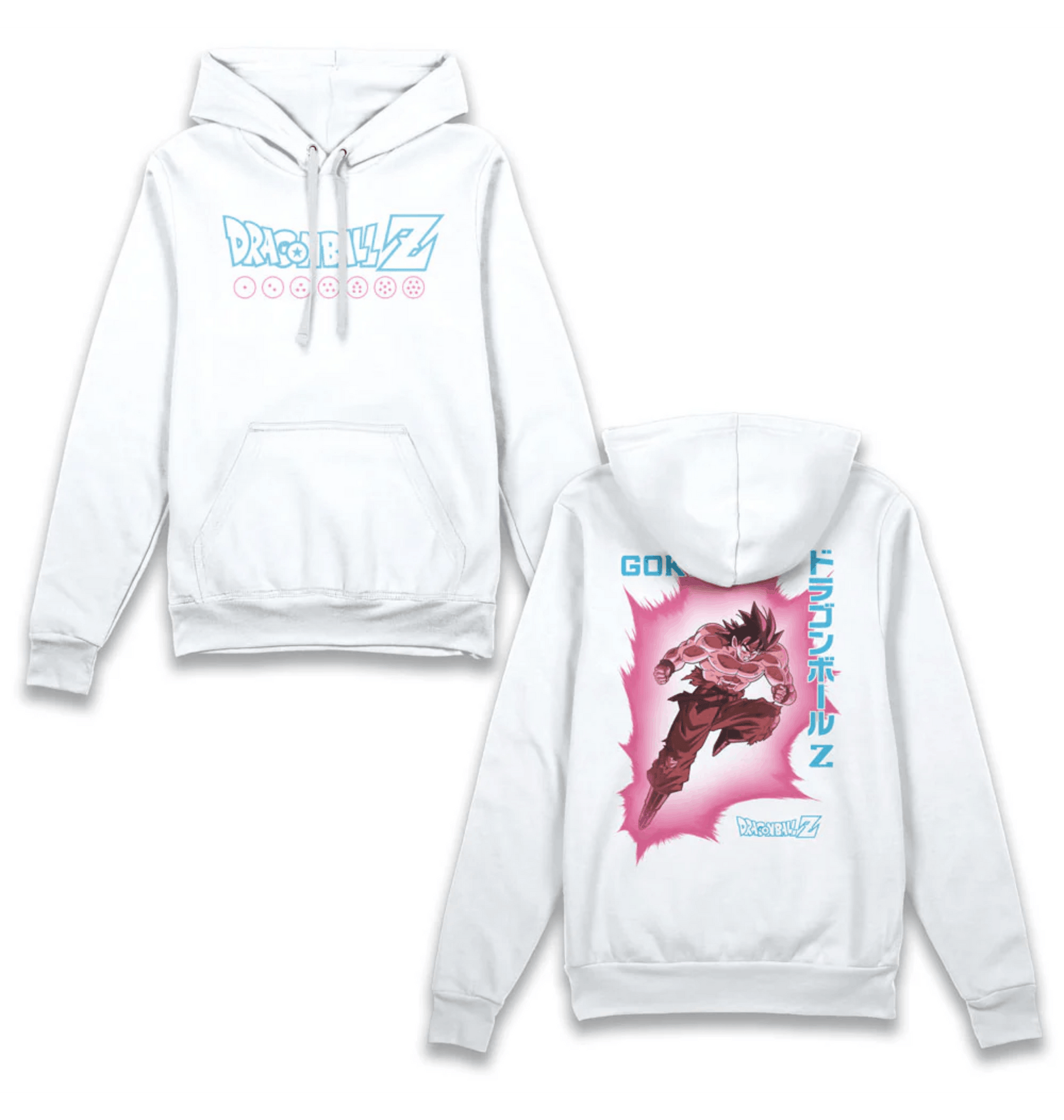 White Printed Hoody Front