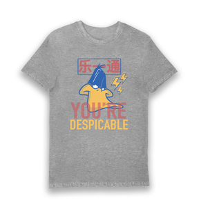 Sports Grey Printed T-shirt Front