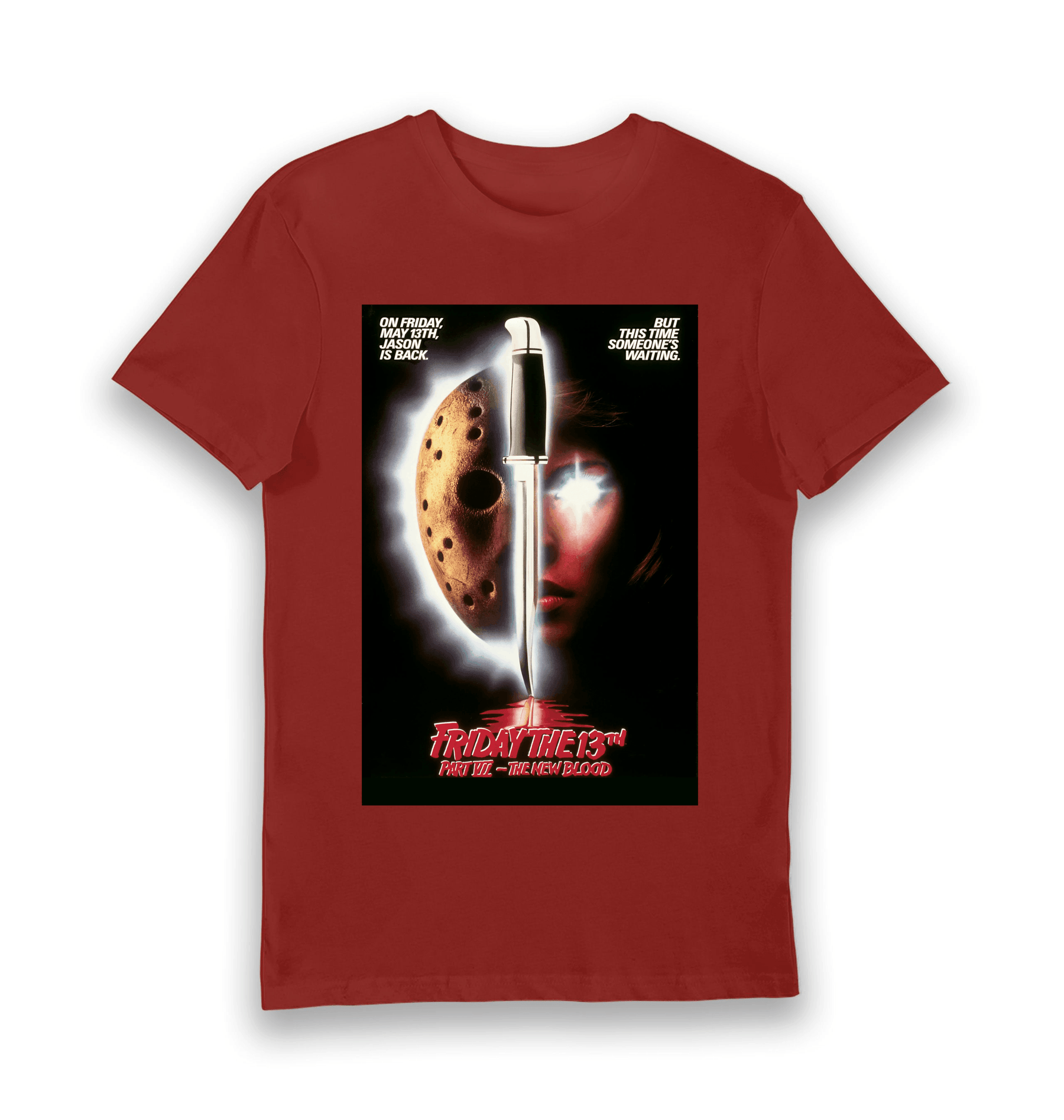 Brick Red Printed T-shirt Front