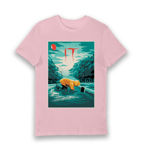 Pink Printed T-shirt Front