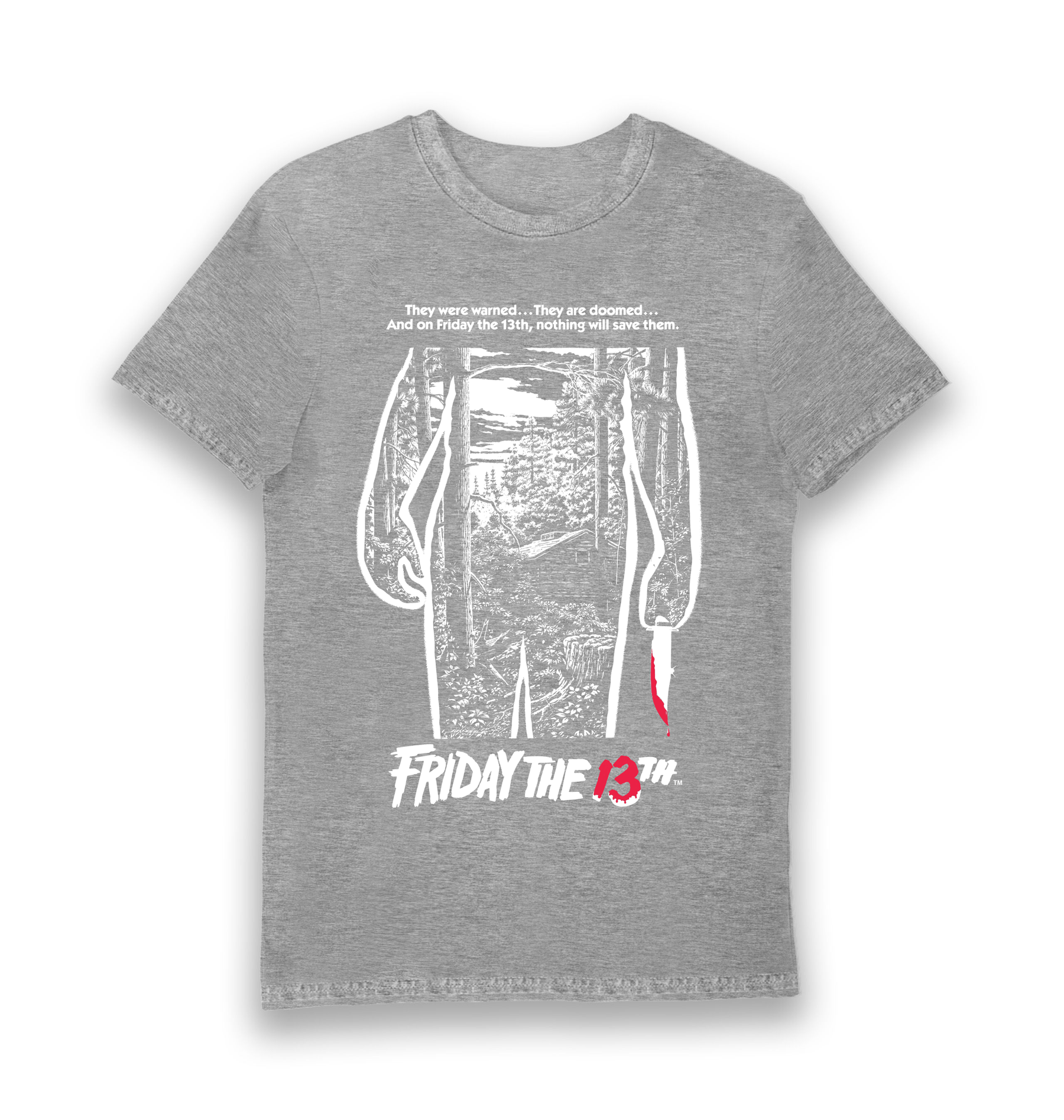 Sports Grey Printed T-shirt Front