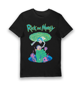 Black Printed T-shirt Front