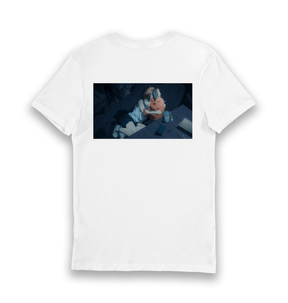 White Printed T-shirt Back