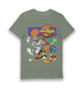 Khaki Printed T-shirt Front