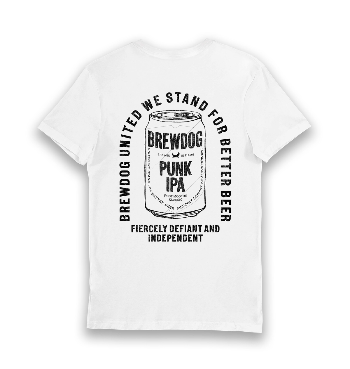 White Printed T-shirt Back