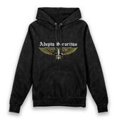 Black Printed Hoody Front