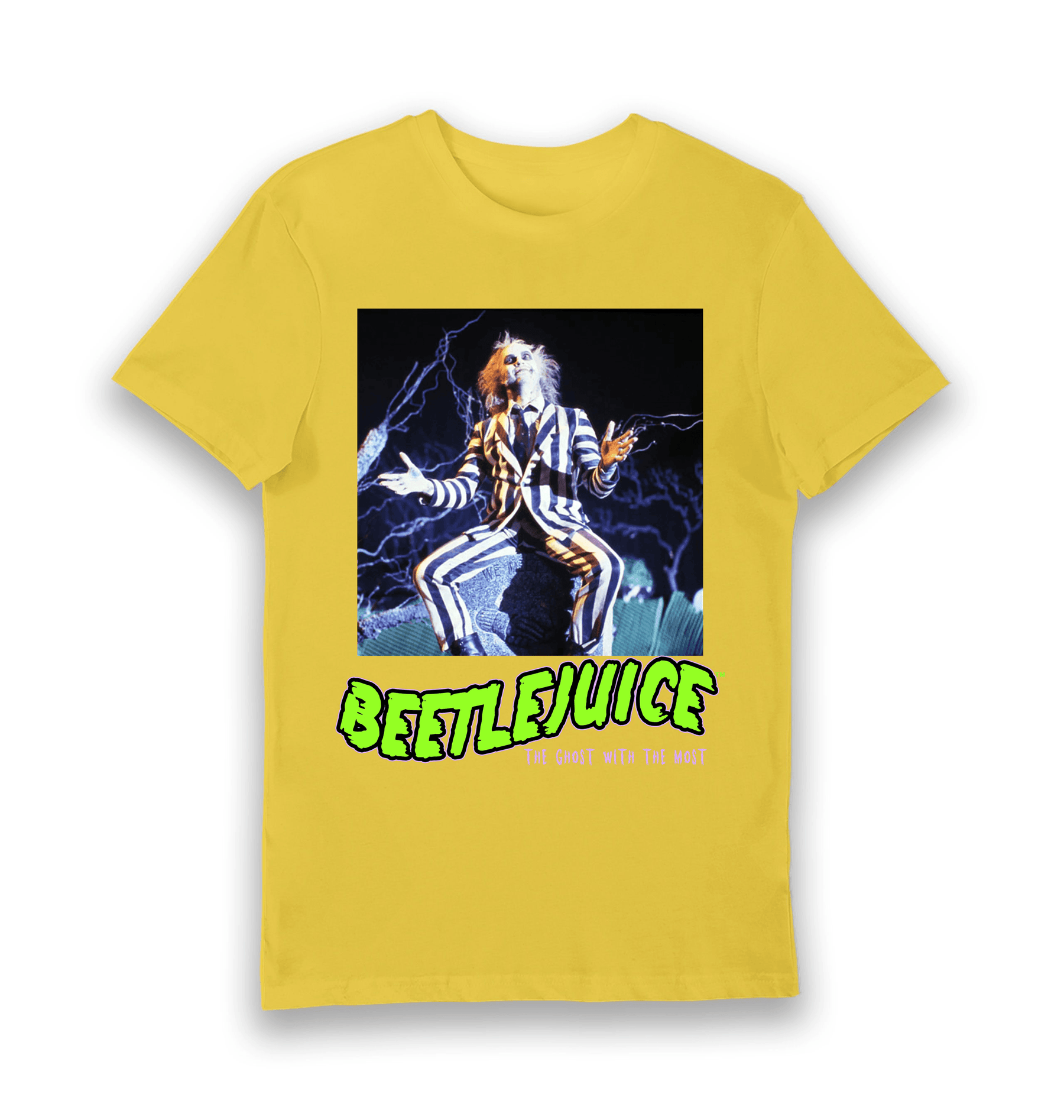 Yellow Printed T-shirt Front