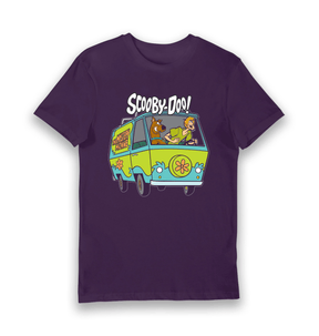 Purple Printed T-shirt Front