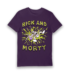 Purple Printed T-shirt Front