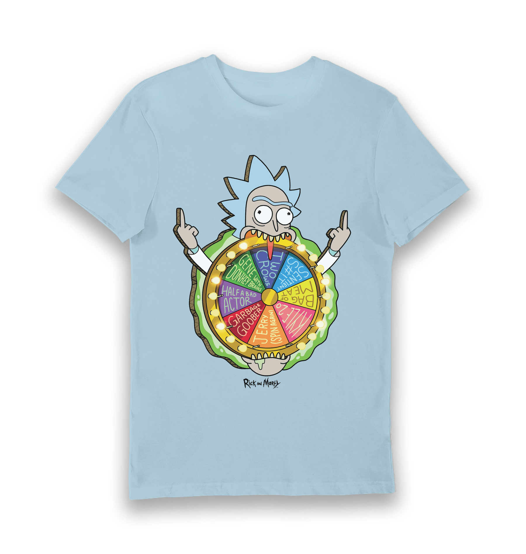 Light Blue Printed T-shirt Front