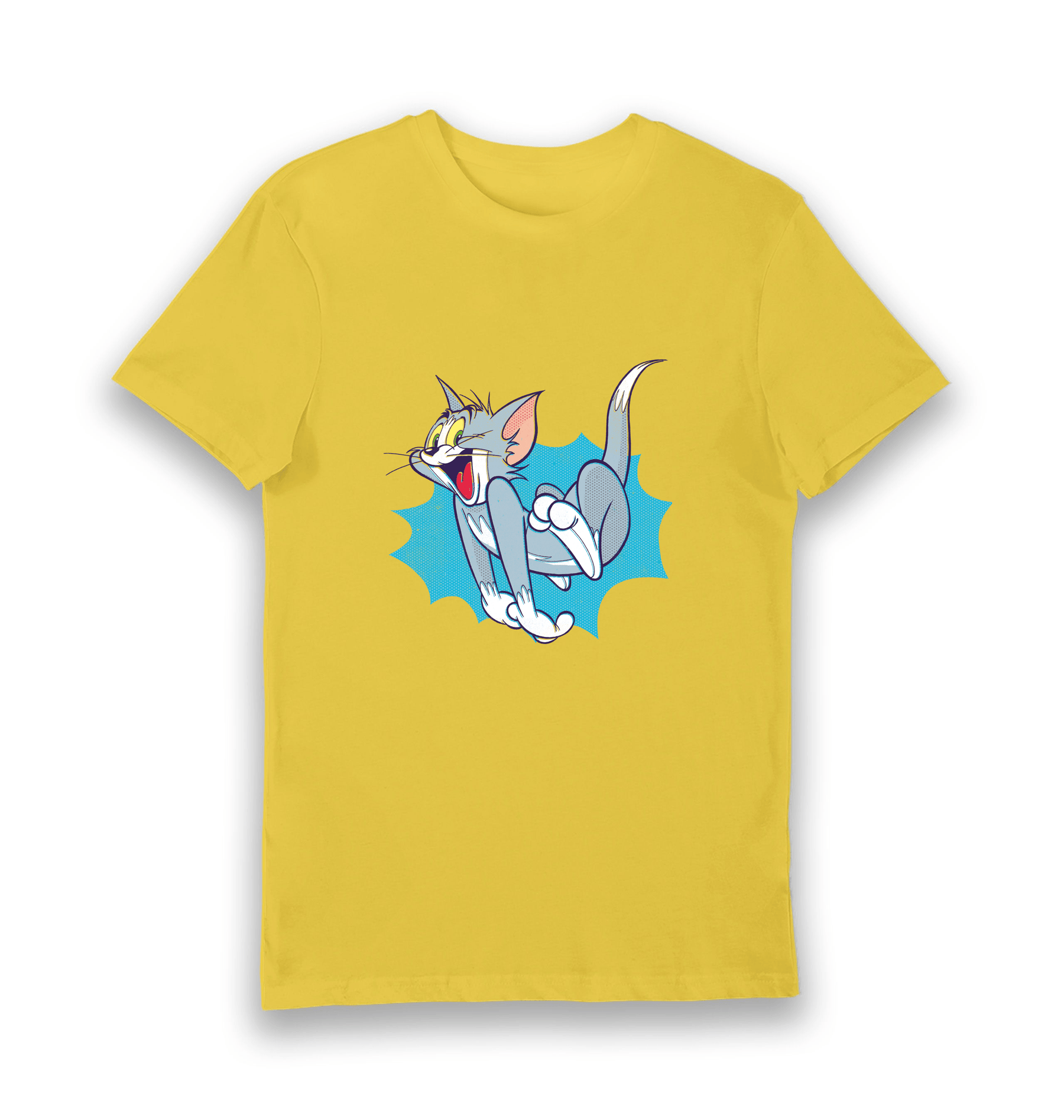 Yellow Printed T-shirt Front