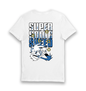 White Printed T-shirt Back