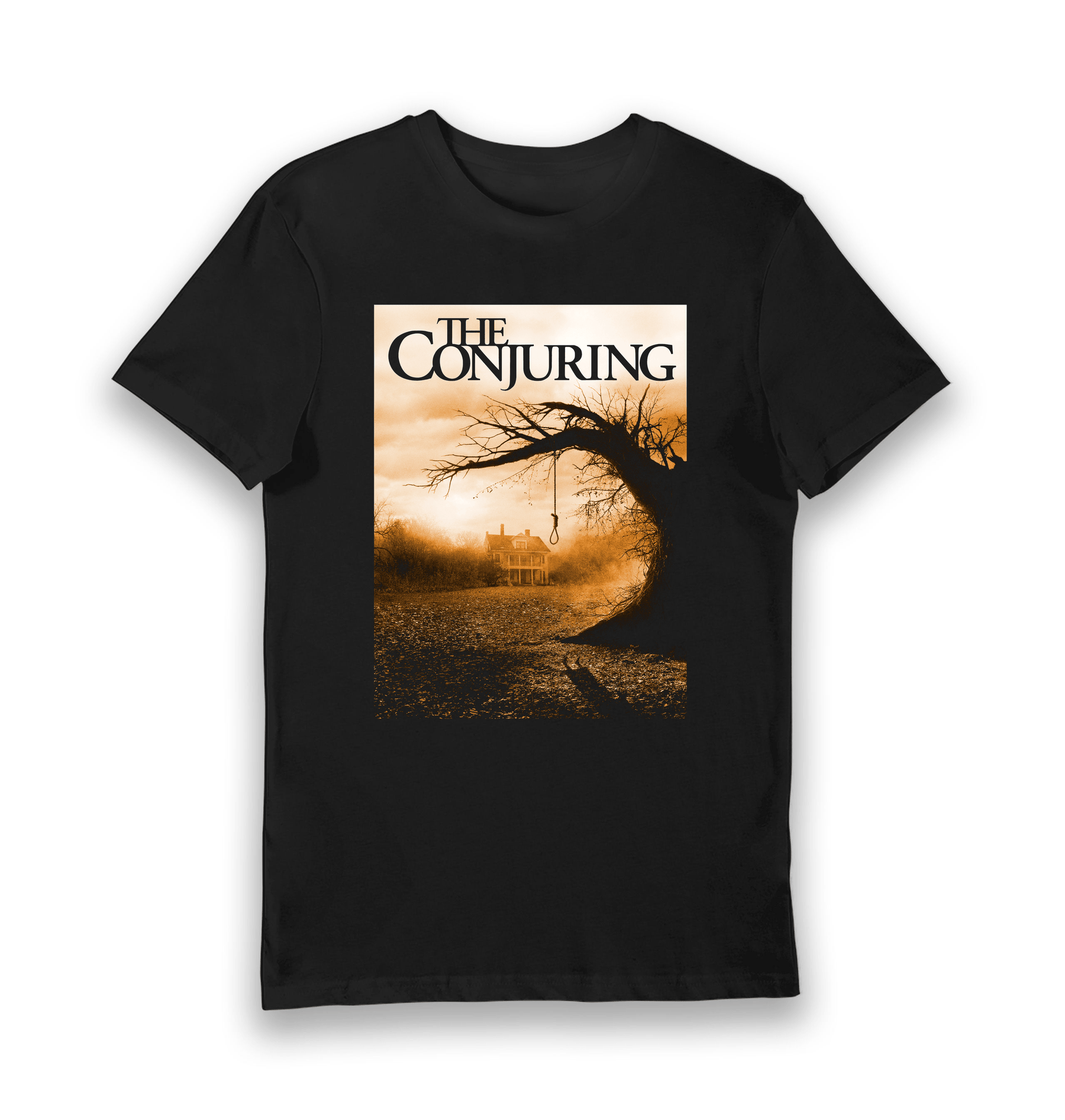 Black Printed T-shirt Front