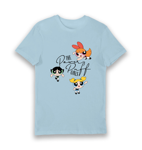 Light Blue Printed T-shirt Front