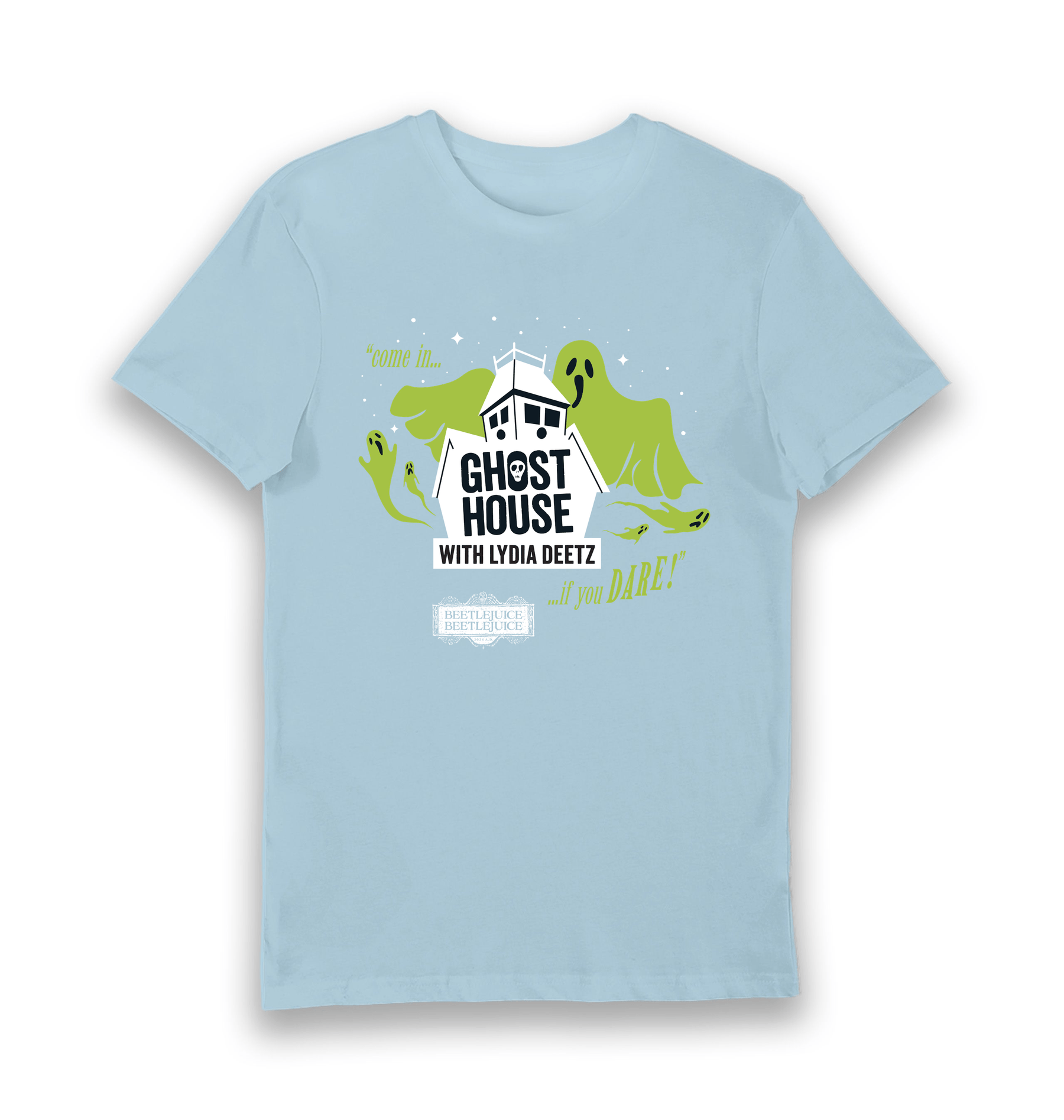 Light Blue Printed T-shirt Front