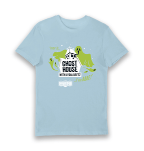 Light Blue Printed T-shirt Front