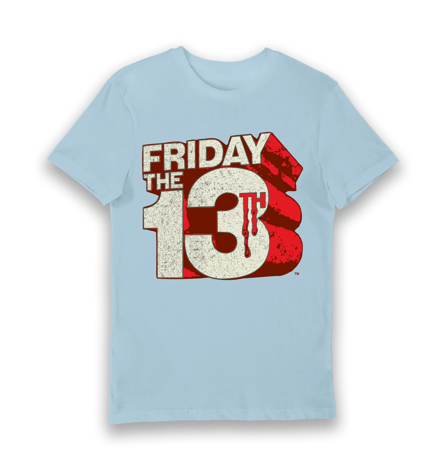 Light Blue Printed T-shirt Front