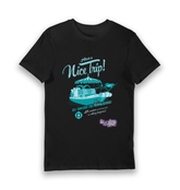 Black Printed T-shirt Front