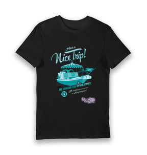 Black Printed T-shirt Front