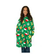 Green Printed Hoody Front